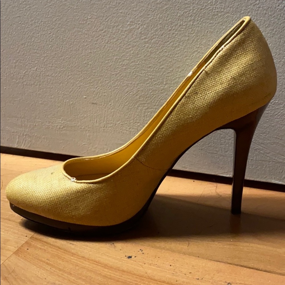 Gold Lauren Ralph Lauren Platform Pump